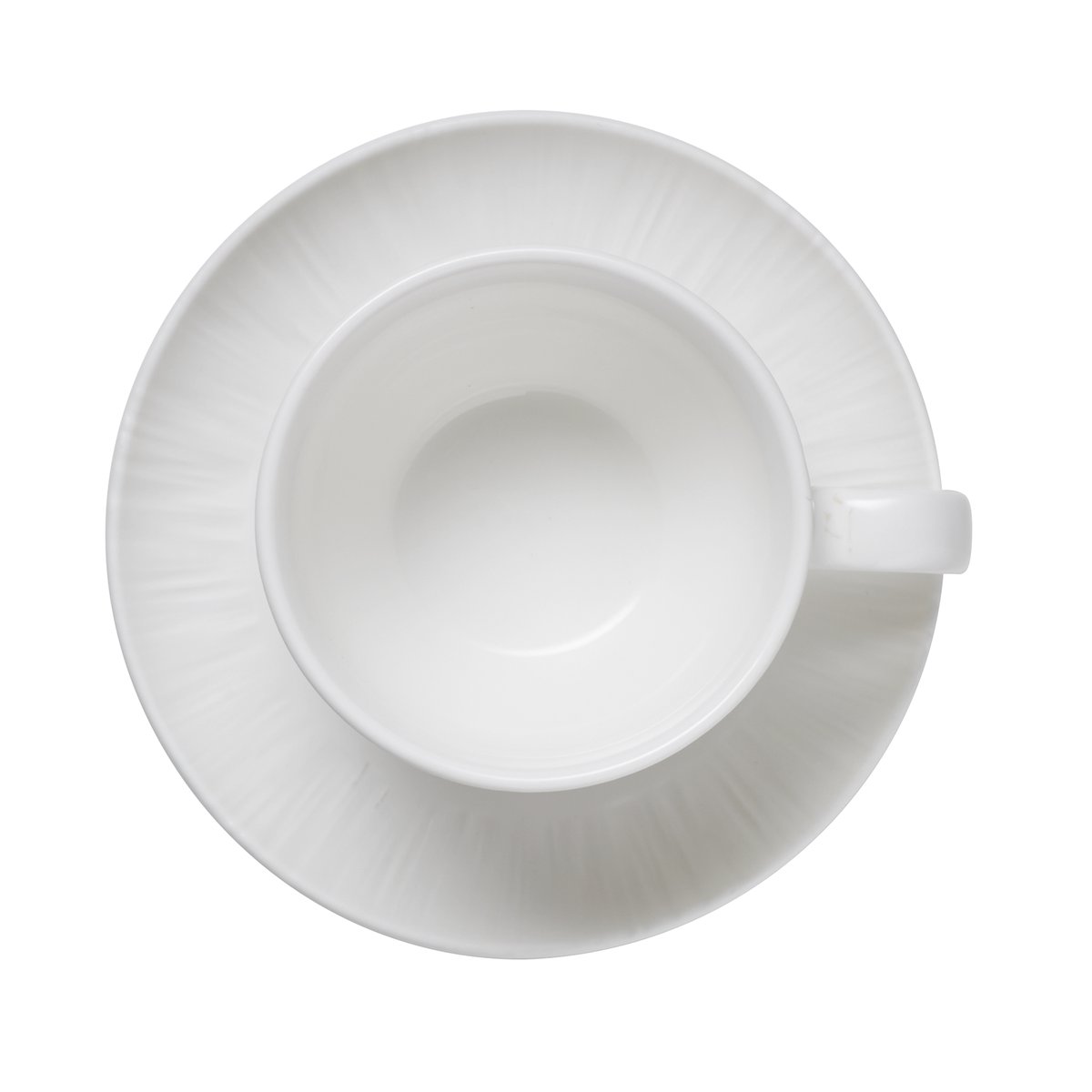 Cappuccino- und Untertasse Set MAYA SHIRO, 200 ml, weiß