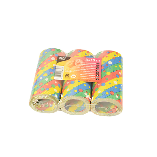 1800 Riesenluftschlangen 15 m "Confetti" flammhemmend