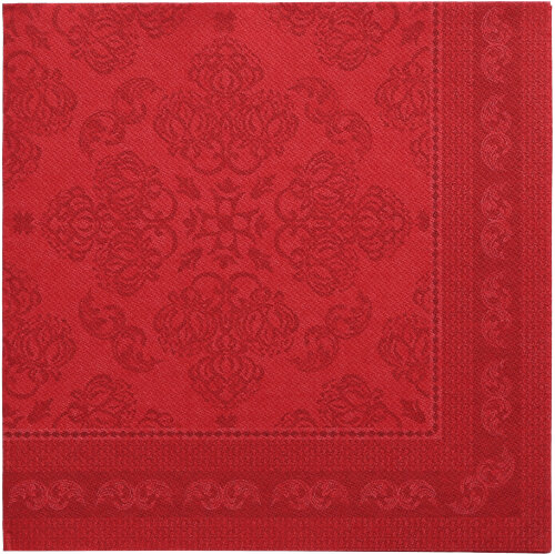 12500 Servietten "ROYAL Collection" 1/4-Falz 40 cm x 40 cm bordeaux "Arabesque"