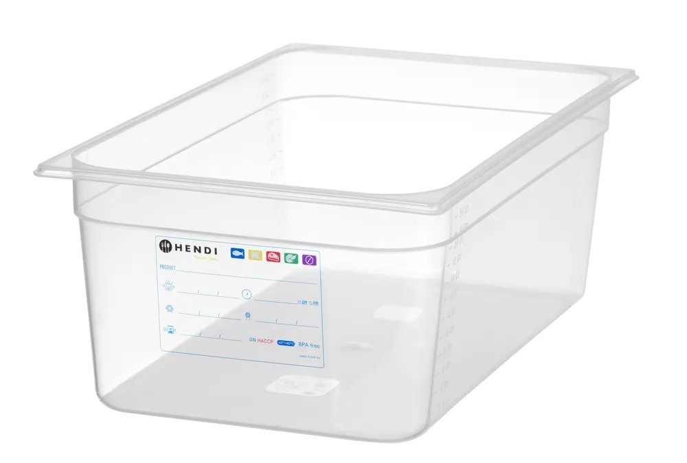 Gastronorm-Behälter 1/1, GN 1/1, 28L, Transparent, 530x325x(H)200mm Gastronorm-Behälter 1/1, GN 1/1, 28L, Transparent, 530x325x(H)200mm