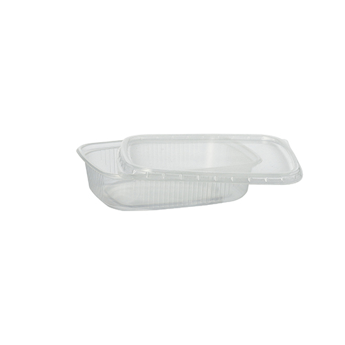 24000 Verpackungsbecher, PP eckig 125 ml 2,8 cm x 8,1 cm x 10,8 cm transparent
