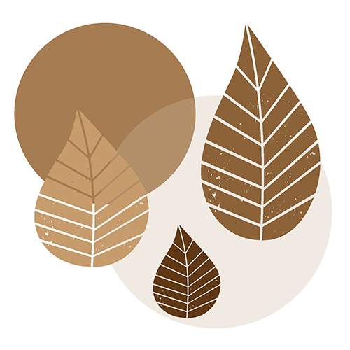 15000 Servietten, 3-lagig 1/4-Falz 40 cm x 40 cm natur "Graphic Leaves"