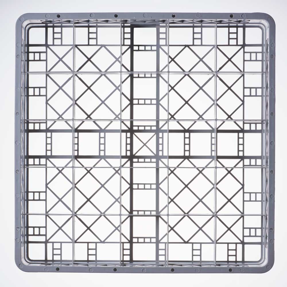 Spülkorb für Gläser und Tassen, 25 Fächer, 500 x 500 mm Spülkorb für Gläser und Tassen, 25 Fächer, 500 x 500 mm