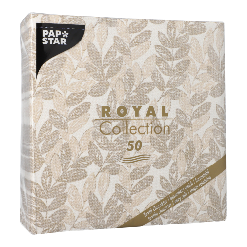 50 Servietten "ROYAL Collection" 1/4-Falz 40 cm x 40 cm sand "Nature" 12500 Servietten "ROYAL Collection" 1/4-Falz 40 cm x 40 cm sand "Nature"