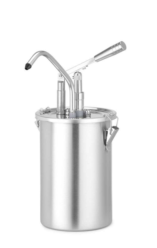 Saucenspender, Edelstahl, einzeln, HENDI, 4,5L, ⌀180x(H)420mm Saucenspender, Edelstahl, einzeln, HENDI, 4,5L, ⌀180x(H)420mm