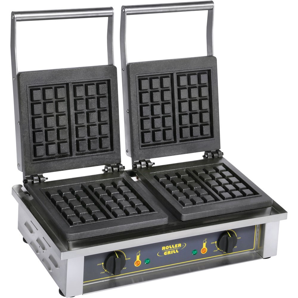 ROLLER GRILL Doppel-Waffeleisen, Brüsseler Waffelform, 550x440x230 mm (BxTxH), 2x 1,6 kW ROLLER GRILL Doppel-Waffeleisen, Brüsseler Waffelform, 550x440x230 mm (BxTxH), 2x 1,6 kW
