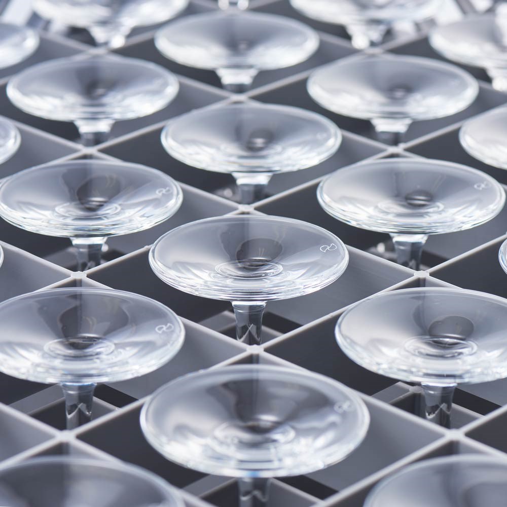 Spülkorb für Gläser und Tassen, 36 Fächer, 500 x 500 mm Spülkorb für Gläser und Tassen, 36 Fächer, 500 x 500 mm