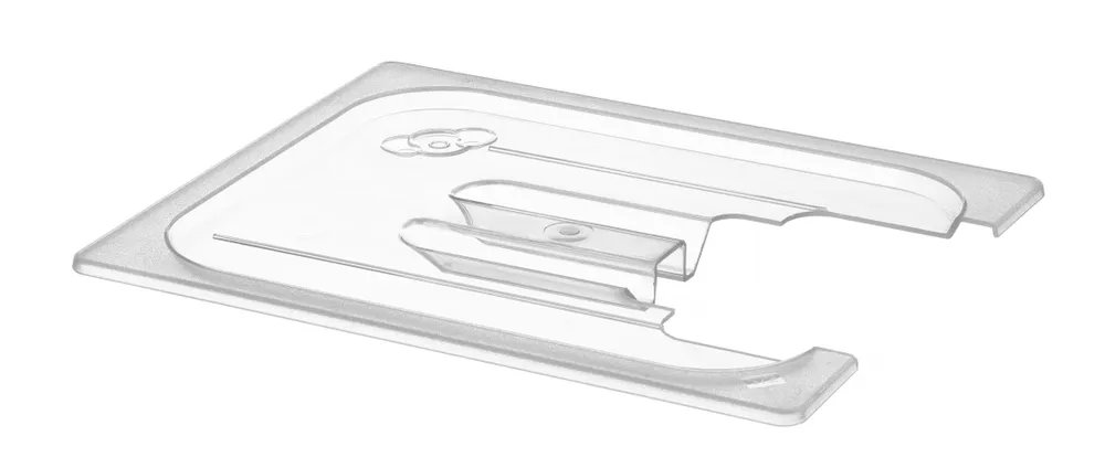 Gastronorm-Deckel mit Sous-Vide-Stab-Aussparung, GN 1/2, Transparent, 265x325mm