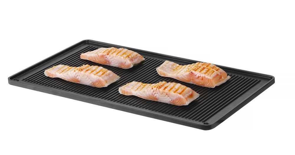 Grillplatte, gerippt CONVECTOMAT GRILLPLATE, HENDI, GN 1/1, 530x325x(H)15mm