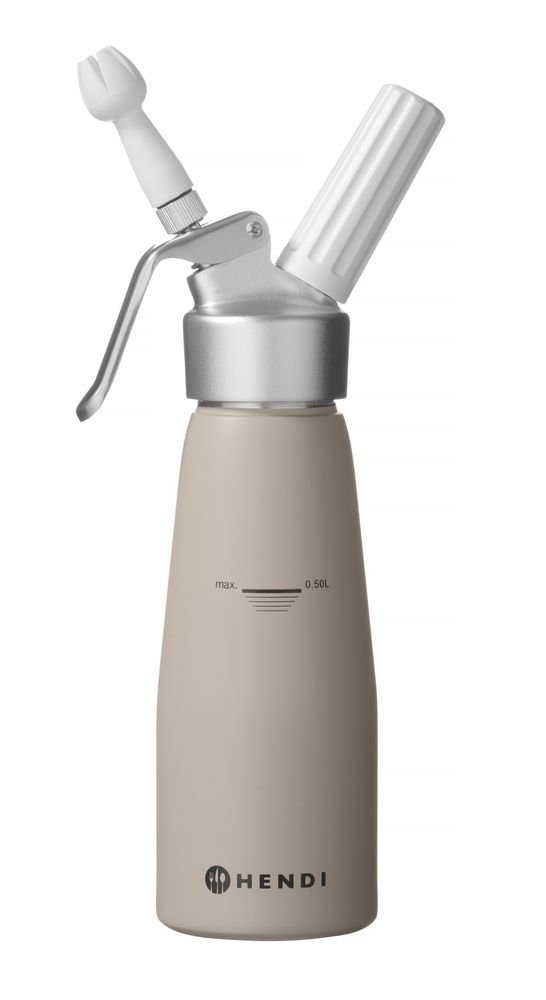 Sahnespender, HENDI, 0,5L, Taupe, ⌀80x(H)260mm