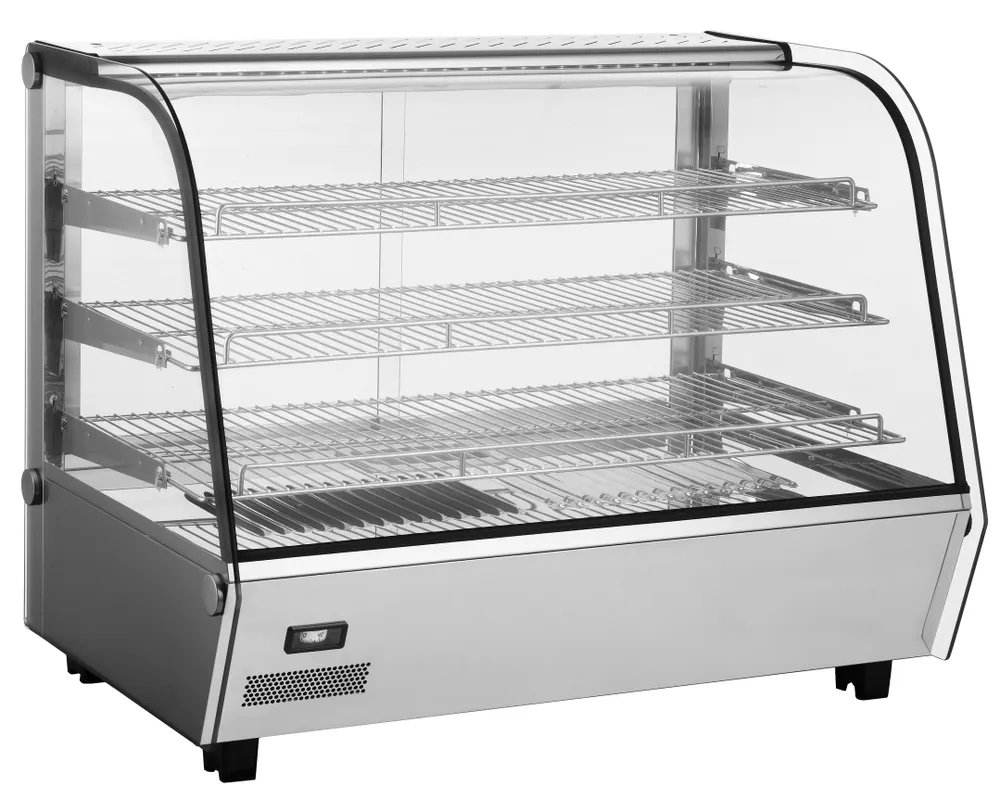 Beheiztes Thekendisplay, 160 Liter, 230V/1500W, 885x570x(H)680mm