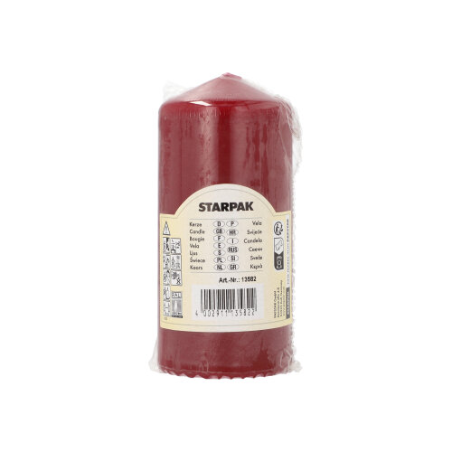 1120 Stumpenkerze Ø 60 mm · 130 mm bordeaux