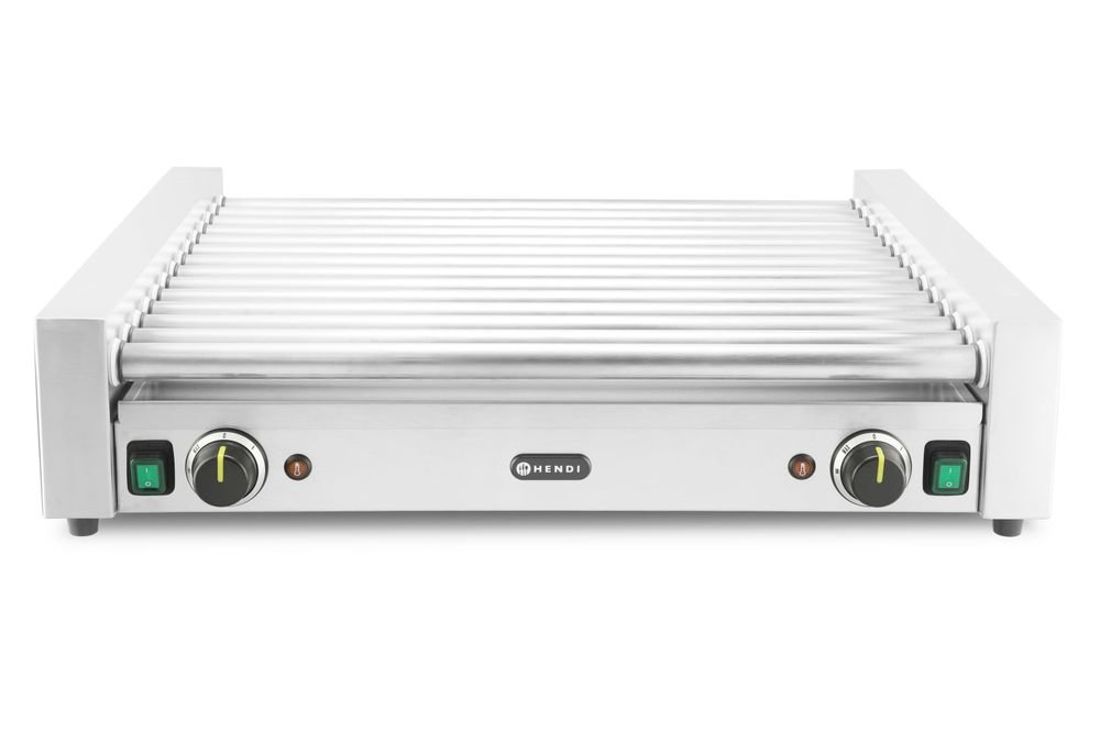Rollengrill XL - 2 Zonen, 14 Rollen, Silber, 220-240V/2000W, 732x590x(H)168mm Rollengrill XL - 2 Zonen, 14 Rollen, Silber, 220-240V/2000W, 732x590x(H)168mm