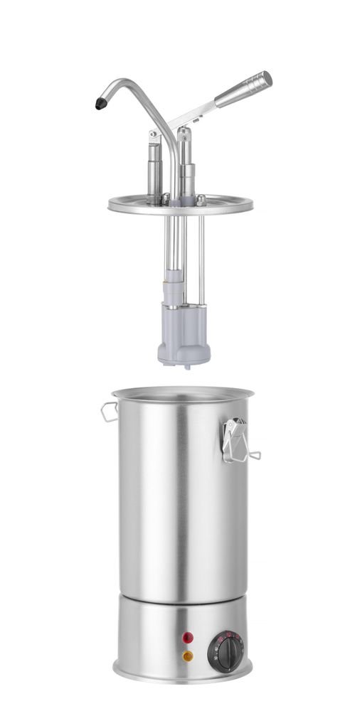 3-Liter-Edelstahl-Saucenwärmer mit Spender, HENDI, 3L, 230V/900W, 300x212x(H)502mm