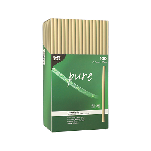 28000 Trinkhalme Schilf "pure" Ø 7 mm · 20 cm