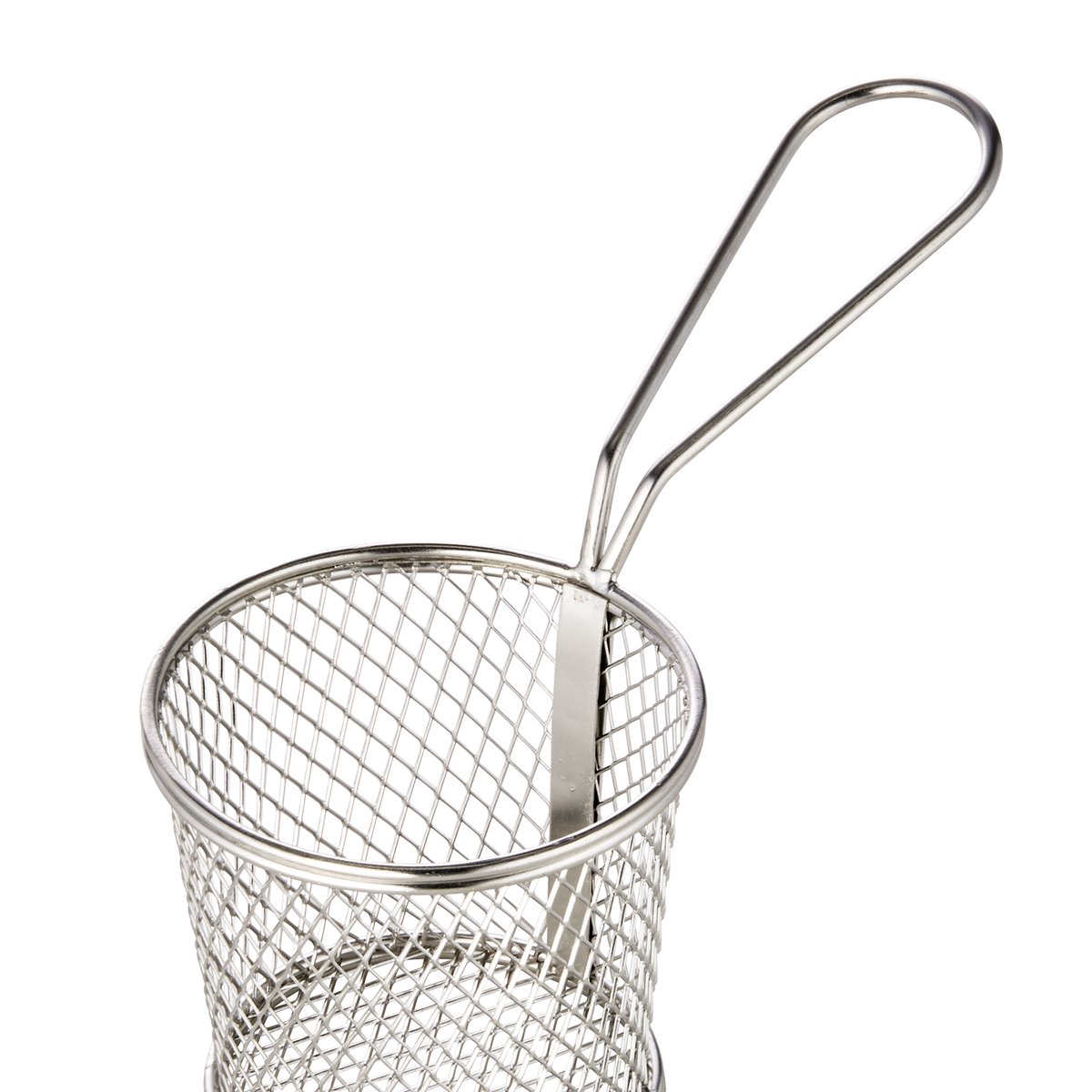Servier- und Frittierkorb, Ø 9,5 cm, Höhe 8,5 cm, Chromnickelstahl