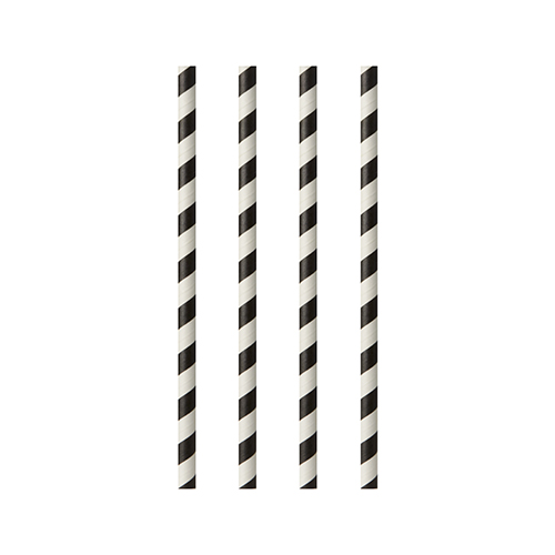 1000 Trinkhalme, Papier Ø 6 mm · 20 cm schwarz/weiss "Stripes" 88000 Trinkhalme, Papier Ø 6 mm · 20 cm schwarz/weiss "Stripes"