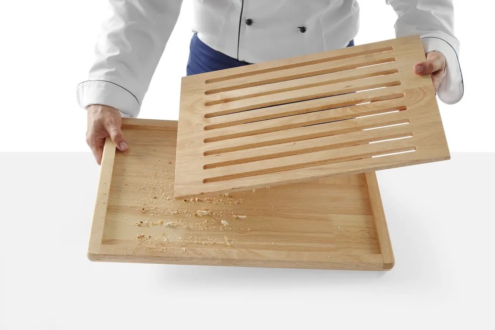 Brotschneidbrett, Holz dunkel, 475x322mm Brotschneidbrett, Holz dunkel, 475x322mm