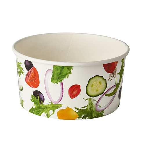 3600 Salatschalen, Pappe "To Go" 1 l Ø 15 cm · 7,5 cm "Salad"