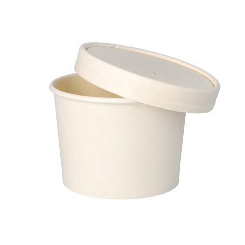 500 Suppenbecher, Pappe "To Go" rund 350 ml Ø 9,9 cm · 7 cm weiss 7000 Suppenbecher, Pappe "To Go" rund 350 ml Ø 9,9 cm · 7 cm weiss
