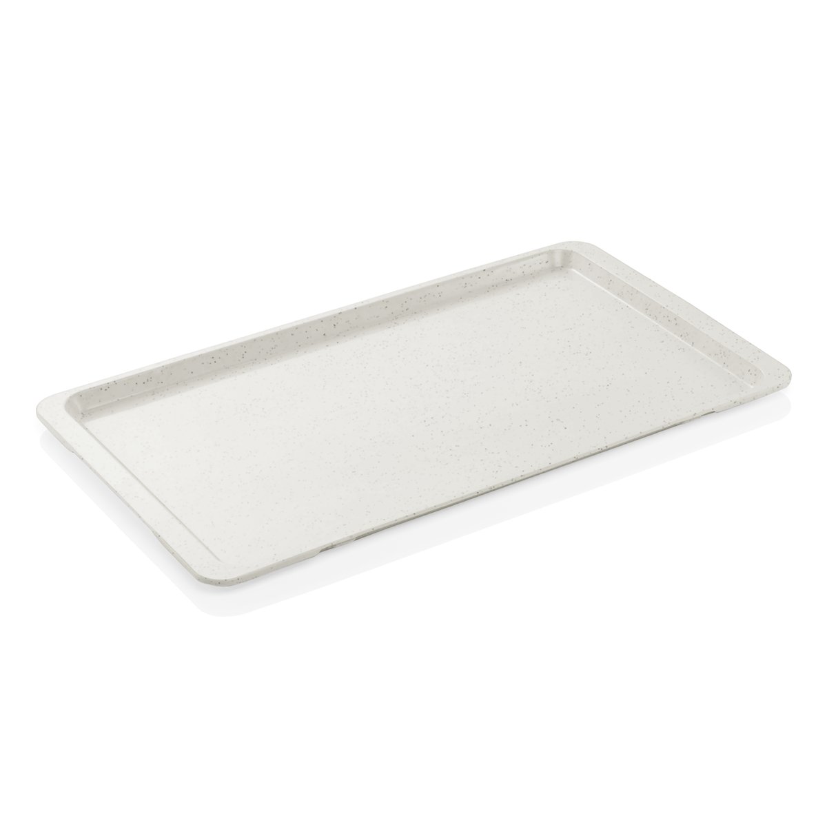GN 1/1 Tablett milchweiß mit kleinen Punkten