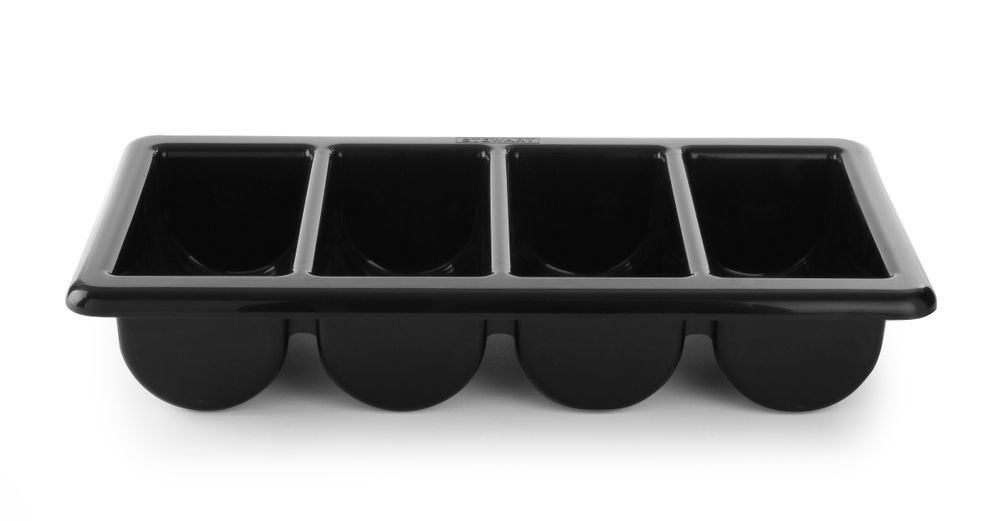 Besteckbehälter, HENDI, Schwarz, 530x325x(H)100mm