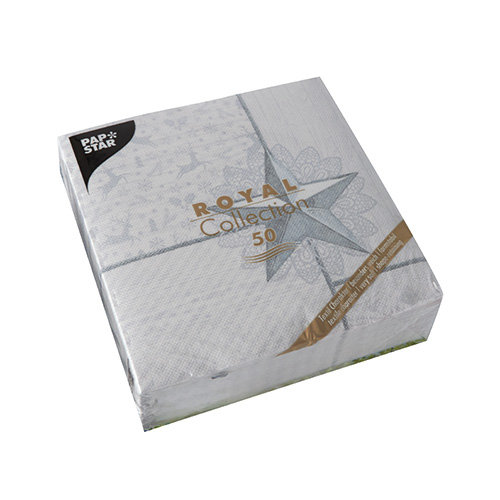 250 Servietten "ROYAL Collection" 1/4-Falz 40 cm x 40 cm weiss "Rising Star" 12500 Servietten "ROYAL Collection" 1/4-Falz 40 cm x 40 cm weiss "Rising Star"