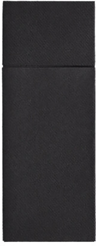 14400 Bestecktaschen, Airlaid 40 cm x 33 cm schwarz mit Besteckfalz