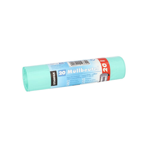 84000 Müllbeutel, HDPE 20 l 50 cm x 45 cm mint