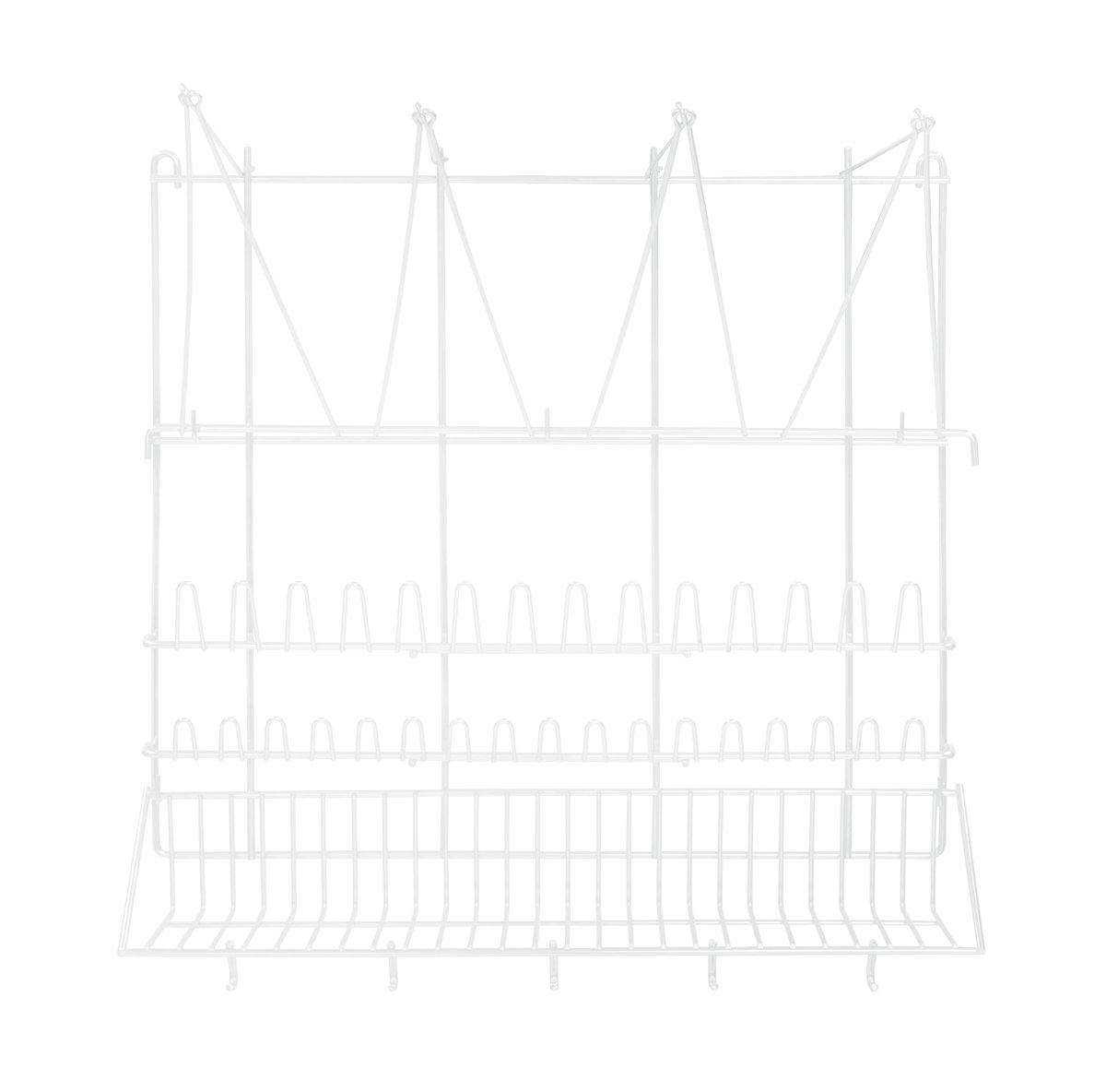 Spritzbeutel-Wandaufhänger, weiß beschichtet