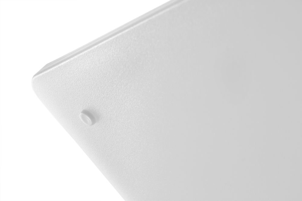 Schneidbrett mit Rille, Weiß, 355x250x(H)15mm