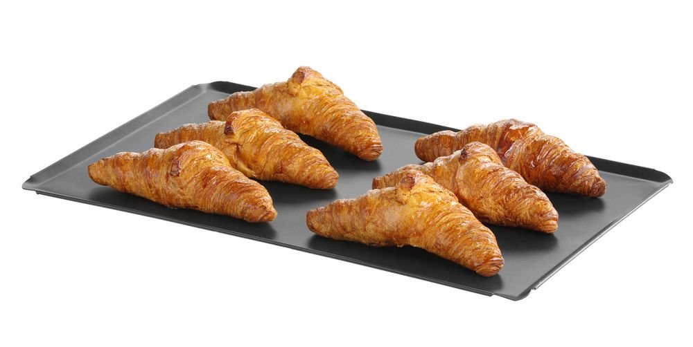 Backblech mit Antihaftbeschichtung CONVECTOMAT BAKE, HENDI, GN 1/1, Schwarz, 530x325x(H)10mm