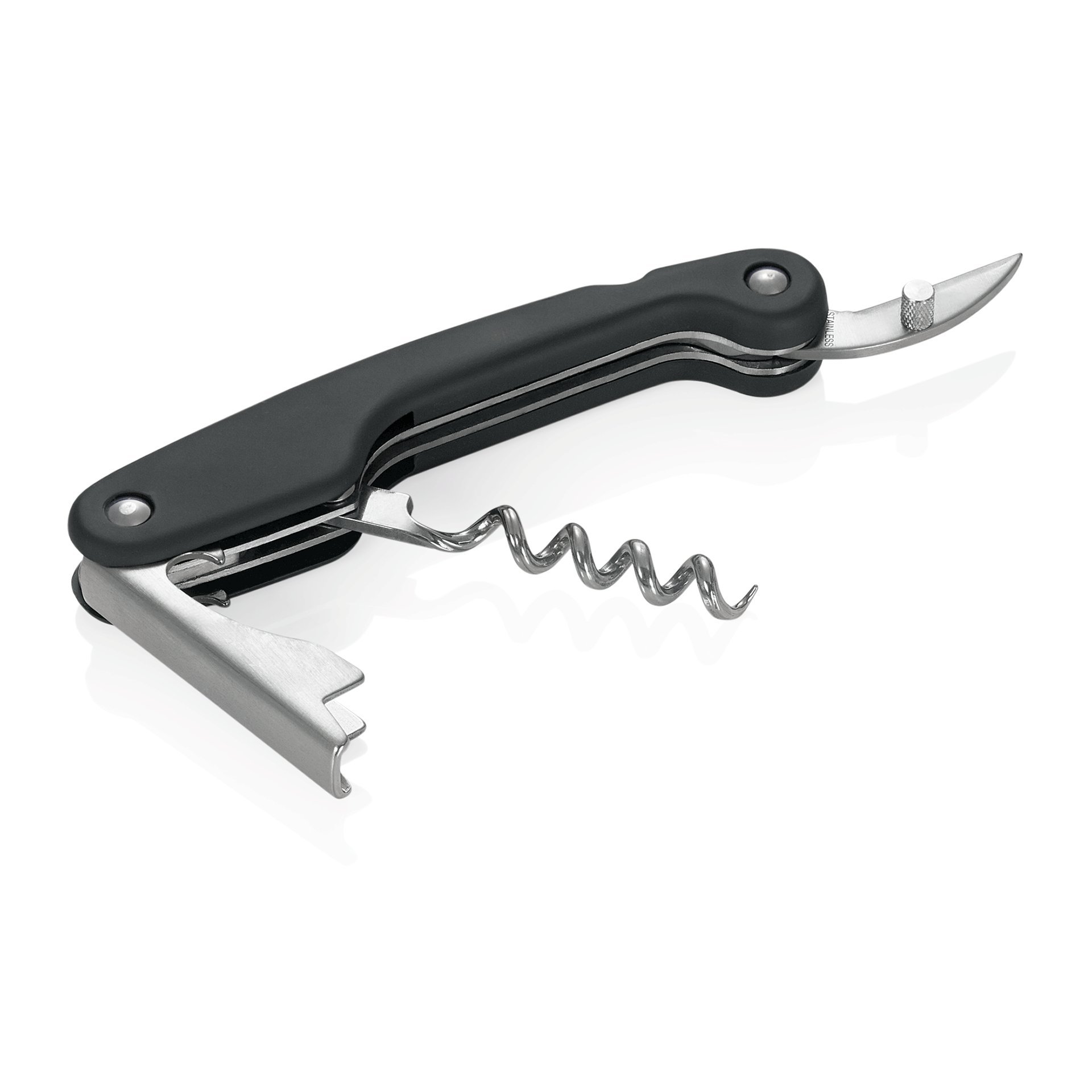 Kellnermesser mit Softgriff, 12 cm, Kunststoff