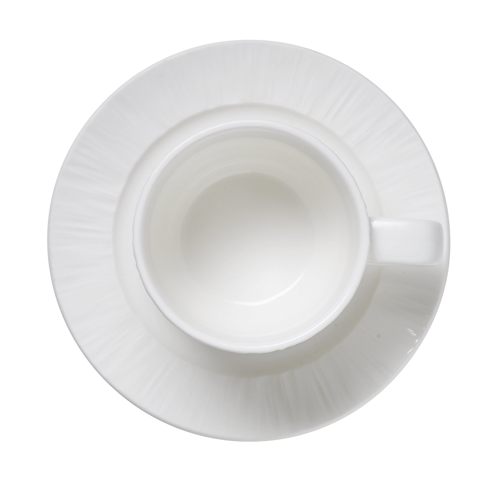 Obertasse mit Untertasse Set MAYA SHIRO, 240 ml, weiß Obertasse mit Untertasse Set MAYA SHIRO, 240 ml, weiß