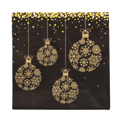 20 Servietten, 3-lagig 1/4-Falz 33 cm x 33 cm "Boules Baroque" 21600 Servietten, 3-lagig 1/4-Falz 33 cm x 33 cm "Boules Baroque"