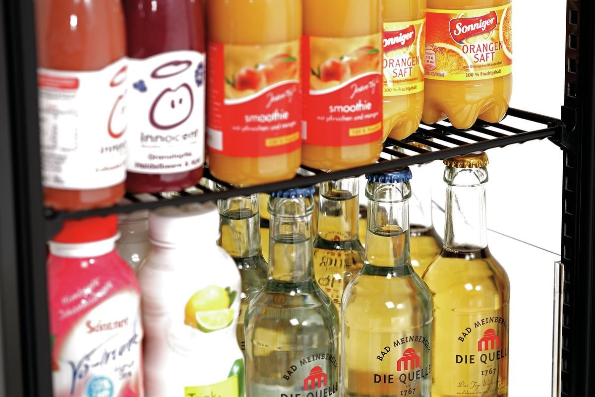 Mini-Kühlvitrine 78L, schwarz Mini-Kühlvitrine 78L, schwarz