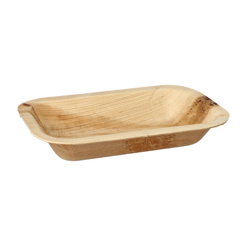 3000 Siegelschalen Palmblatt "pure" eckig 400 ml 4 cm x 15 cm x 24 cm ungeteilt
