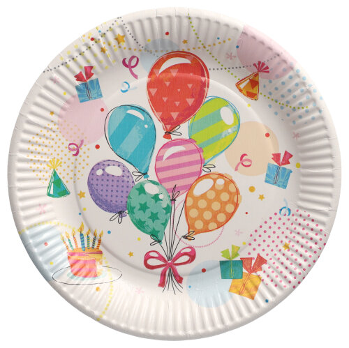 12000 Teller, Pappe rund Ø 23 cm "Fete"