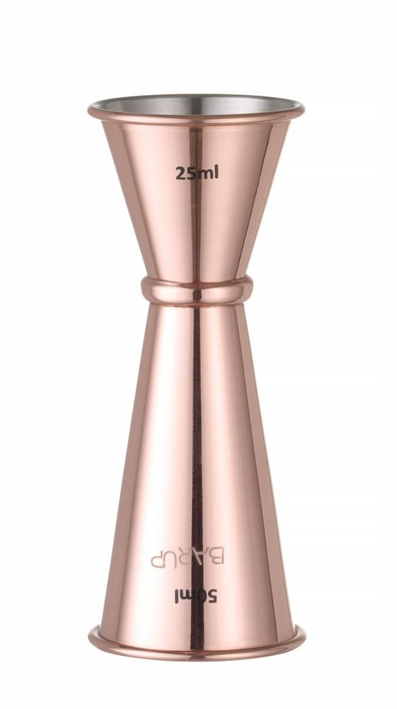 Barmaß 25/50 ml, BarUp, Kupfer, ⌀43x(H)110mm Barmaß 25/50 ml, BarUp, Kupfer, ⌀43x(H)110mm