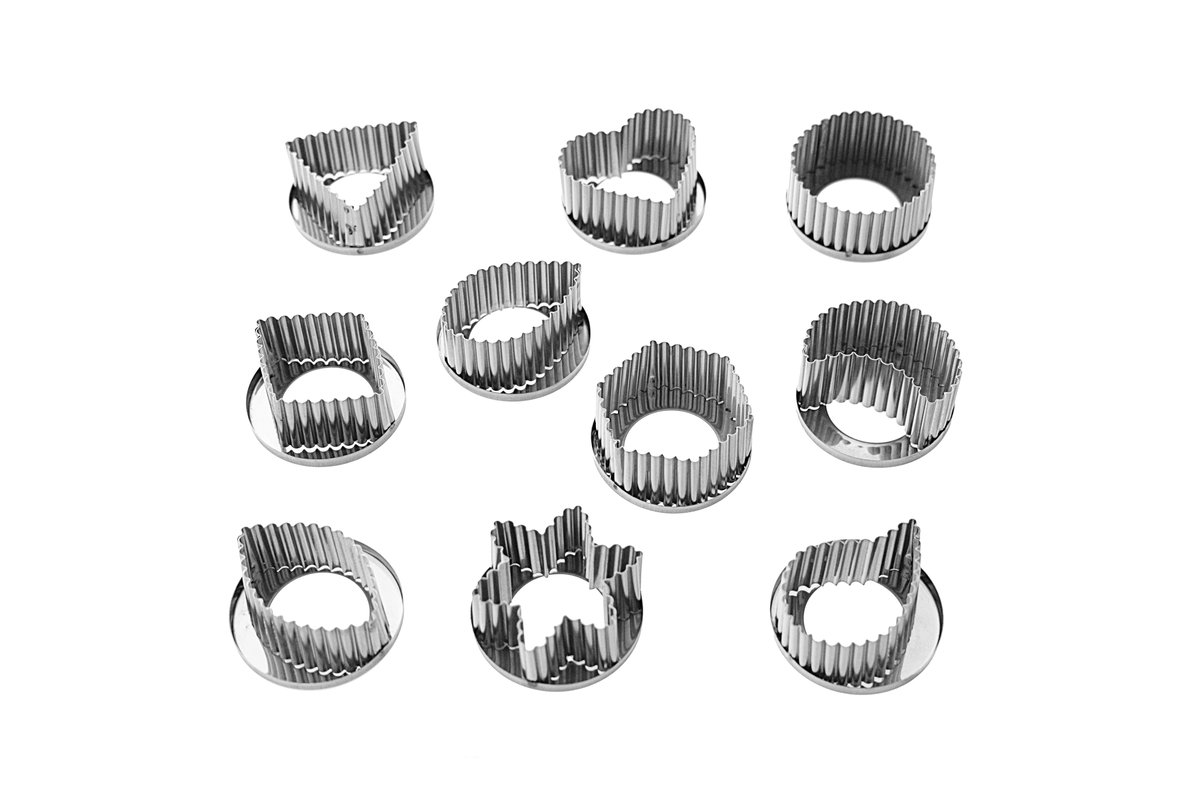 Weihnachtsausstecher Set 10-teilig, gewellt Weihnachtsausstecher Set 10-teilig, gewellt