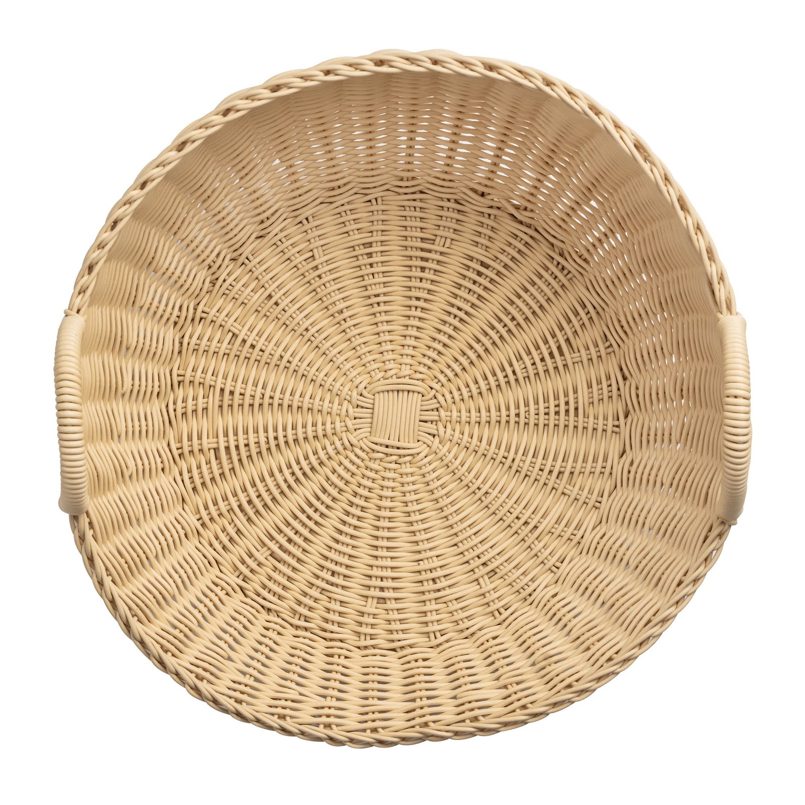 Brötchenschütte mit Griff Ø 46 cm, hellbeige