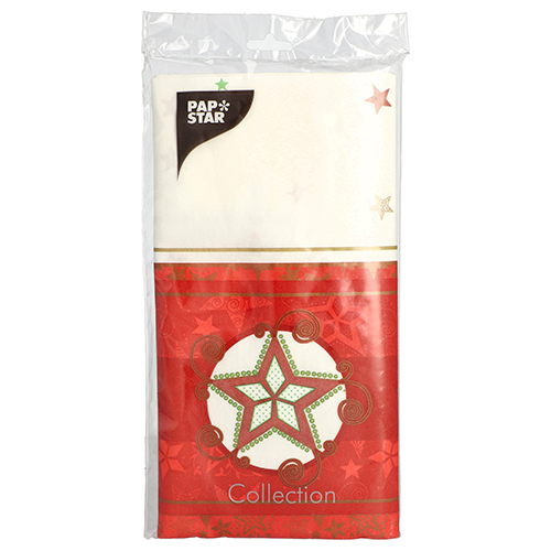 1 Tischdecke, stoffähnlich, Airlaid 120 cm x 180 cm weiss "Heavenly Stars" 560 Tischdecke, stoffähnlich, Airlaid 120 cm x 180 cm weiss "Heavenly Stars"