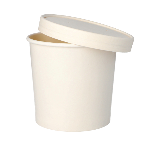 4000 Suppenbecher, Pappe "To Go" rund 770 ml Ø 11,8 cm · 10,5 cm weiss
