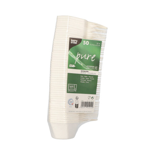 50 Fingerfood - Schalen Zuckerrohr "pure" 25 ml 3 cm x 9,5 cm x 6,3 cm weiss "Hexagon" 30000 Fingerfood - Schalen Zuckerrohr "pure" 25 ml 3 cm x 9,5 cm x 6,3 cm weiss "Hexagon"