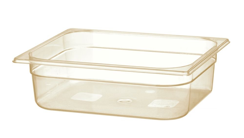 Gastronorm-Behälter 1/2, hochtemperaturbeständig, HENDI, GN 1/2, 6,1L, Transparent, 325x265x(H)100mm