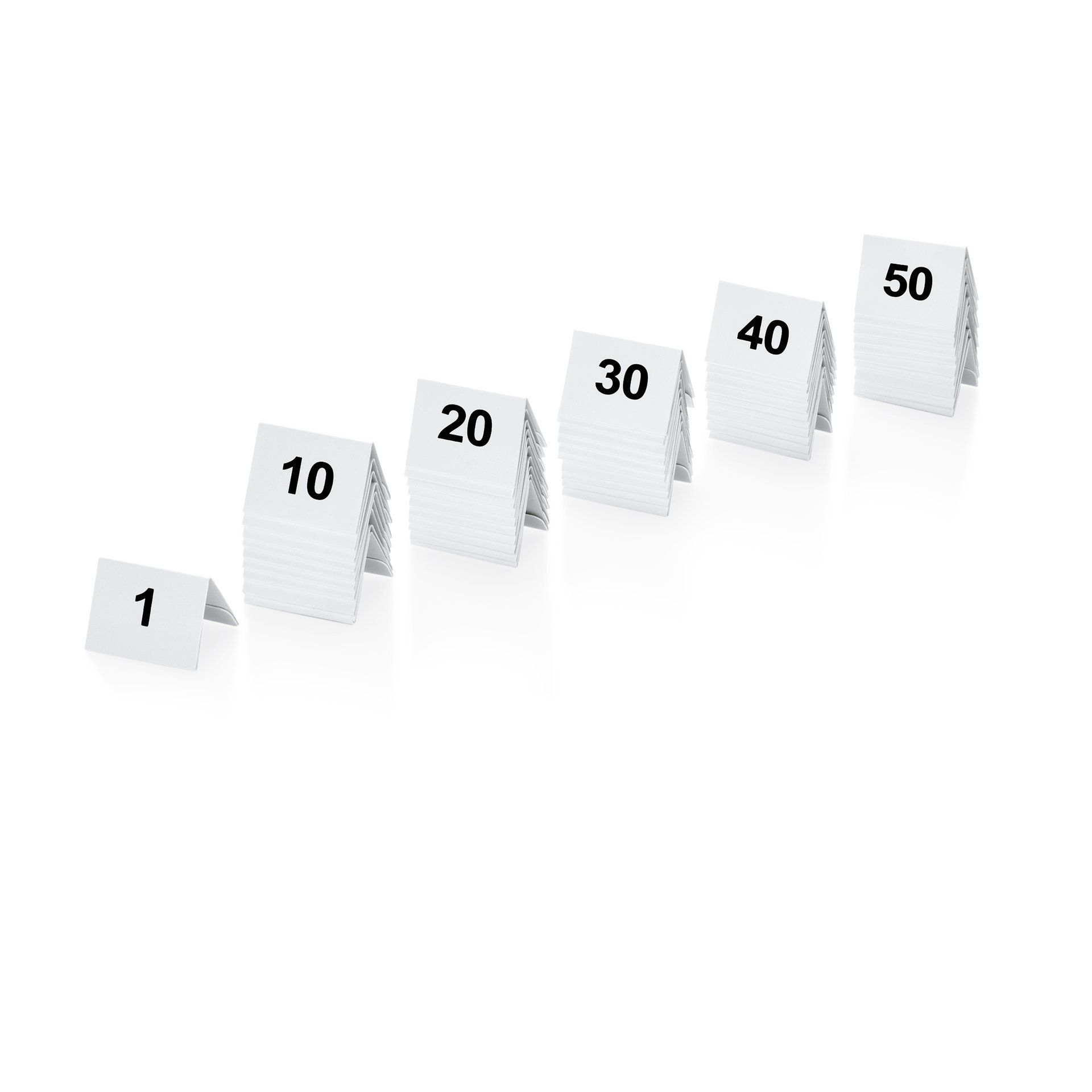 Tischnummernschild Set 5 x 3,5 x 3,5 cm