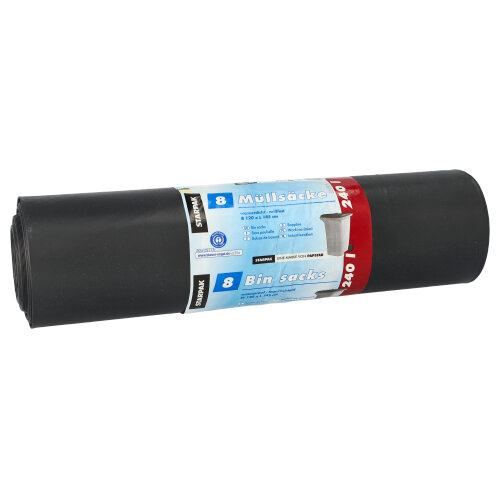 2400 Müllsäcke, LDPE "blauer Engel" 240 l 145 cm x 120 cm schwarz