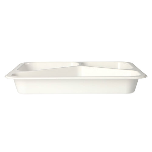 6000 Mikrowellenschalen, PP 3-geteilt 765 ml 3,2 cm x 22,7 cm x 17,8 cm weiss
