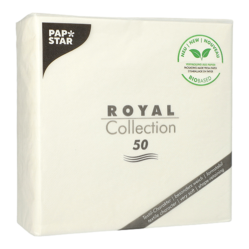 50 Servietten "ROYAL Collection" 1/4-Falz 40 cm x 40 cm weiss in Papierverpackung 12500 Servietten "ROYAL Collection" 1/4-Falz 40 cm x 40 cm weiss in Papierverpackung
