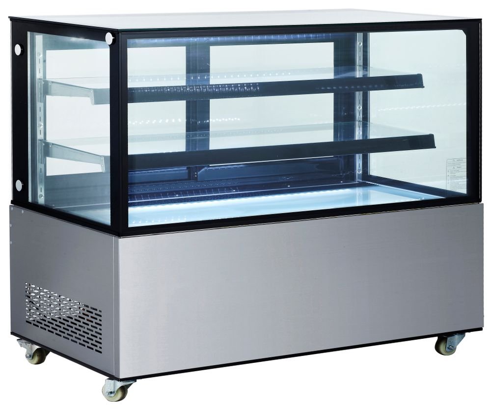 Kühlvitrine mit 2 Regalen, Arktic, 510L, 230V/490W, 1524x677x(H)1230mm Kühlvitrine mit 2 Regalen, Arktic, 510L, 230V/490W, 1524x677x(H)1230mm
